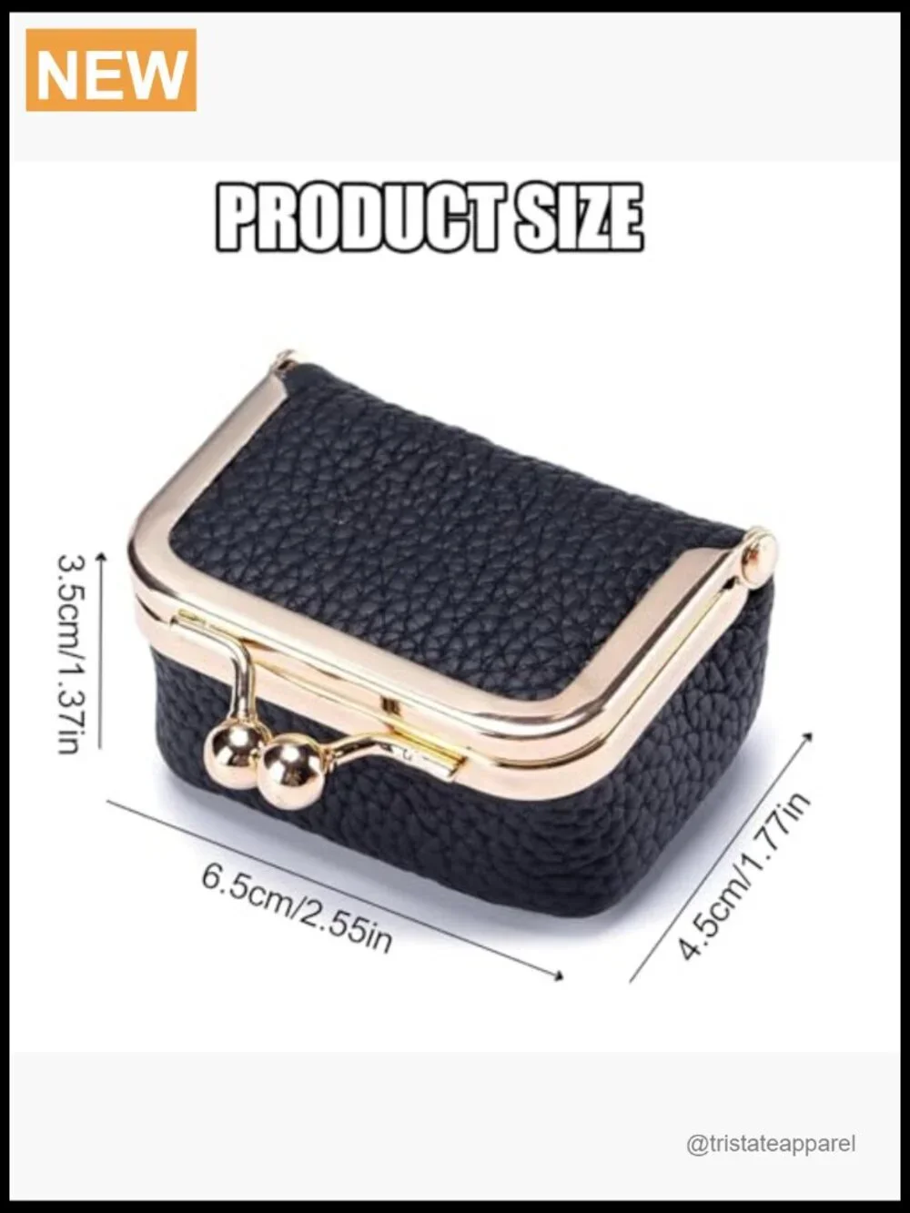 Genuine Leather Mini Jewelry Box Travel Case Kiss Lock Coin Purse Organizer